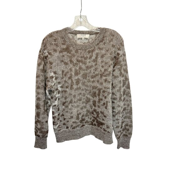 Sea New York Leo Leopard Sweater - Size M - Picture 2 of 6